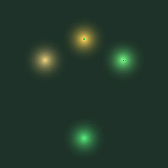 1本の幹から3つの作業ツリーが枝分かれする並列開発の抽象イメージ